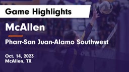 McAllen  vs Pharr-San Juan-Alamo Southwest  Game Highlights - Oct. 14, 2023