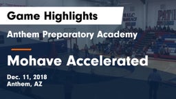 Anthem Preparatory Academy vs Mohave Accelerated  Game Highlights - Dec. 11, 2018