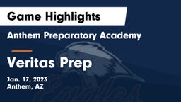 Anthem Preparatory Academy vs Veritas Prep  Game Highlights - Jan. 17, 2023