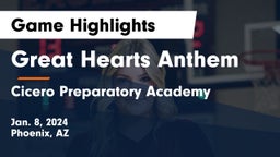 Great Hearts Anthem vs Cicero Preparatory Academy Game Highlights - Jan. 8, 2024