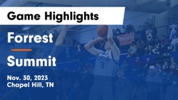 Forrest  vs Summit  Game Highlights - Nov. 30, 2023