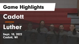 Cadott  vs Luther  Game Highlights - Sept. 10, 2022
