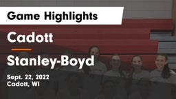 Cadott  vs Stanley-Boyd  Game Highlights - Sept. 22, 2022