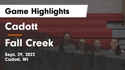 Cadott  vs Fall Creek Game Highlights - Sept. 29, 2022