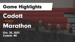 Cadott  vs Marathon  Game Highlights - Oct. 20, 2022