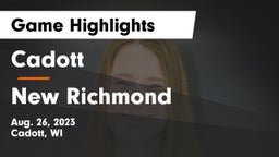 Cadott  vs New Richmond Game Highlights - Aug. 26, 2023