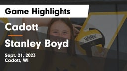 Cadott  vs Stanley Boyd Game Highlights - Sept. 21, 2023