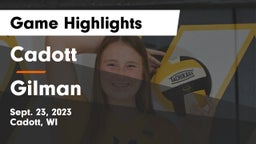 Cadott  vs Gilman Game Highlights - Sept. 23, 2023