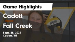 Cadott  vs Fall Creek  Game Highlights - Sept. 28, 2023