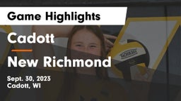 Cadott  vs New Richmond Game Highlights - Sept. 30, 2023