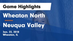 Wheaton North  vs Neuqua Valley  Game Highlights - Jan. 22, 2018