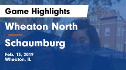 Wheaton North  vs Schaumburg  Game Highlights - Feb. 13, 2019