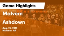 Malvern  vs Ashdown  Game Highlights - Aug. 23, 2019