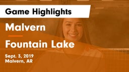 Malvern  vs Fountain Lake  Game Highlights - Sept. 3, 2019