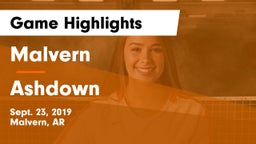 Malvern  vs Ashdown  Game Highlights - Sept. 23, 2019