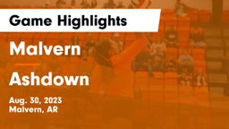 Malvern  vs Ashdown  Game Highlights - Aug. 30, 2023
