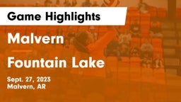 Malvern  vs Fountain Lake  Game Highlights - Sept. 27, 2023