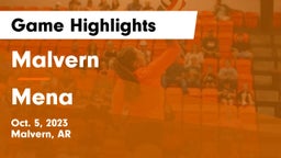 Malvern  vs Mena  Game Highlights - Oct. 5, 2023