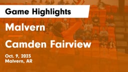 Malvern  vs Camden Fairview Game Highlights - Oct. 9, 2023
