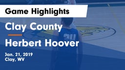 Clay County  vs Herbert Hoover Game Highlights - Jan. 21, 2019