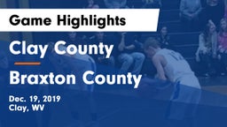 Clay County  vs Braxton County Game Highlights - Dec. 19, 2019