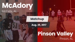Matchup: McAdory  vs. Pinson Valley  2017
