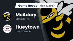 Recap: McAdory  vs. Hueytown  2017