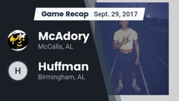 Recap: McAdory  vs. Huffman 2017