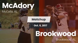Matchup: McAdory  vs. Brookwood  2017