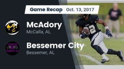 Recap: McAdory  vs. Bessemer City  2017