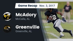 Recap: McAdory  vs. Greenville  2017
