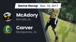 Recap: McAdory  vs. Carver  2017