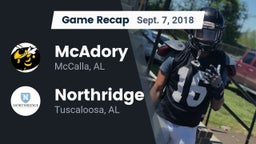 Recap: McAdory  vs. Northridge  2018