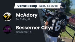 Recap: McAdory  vs. Bessemer City  2018