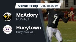 Recap: McAdory  vs. Hueytown  2019