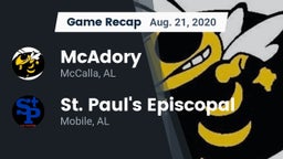 Recap: McAdory  vs. St. Paul's Episcopal  2020