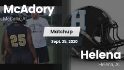 Matchup: McAdory  vs. Helena  2020