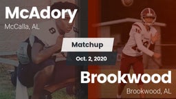 Matchup: McAdory  vs. Brookwood  2020