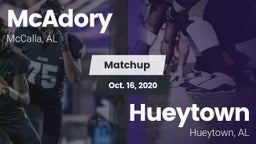 Matchup: McAdory  vs. Hueytown  2020