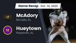 Recap: McAdory  vs. Hueytown  2020