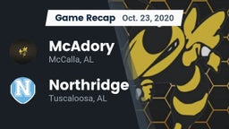 Recap: McAdory  vs. Northridge  2020