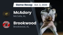Recap: McAdory  vs. Brookwood  2020