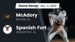 Recap: McAdory  vs. Spanish Fort  2020
