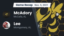 Recap: McAdory  vs. Lee  2021