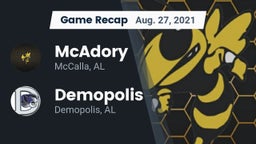 Recap: McAdory  vs. Demopolis  2021