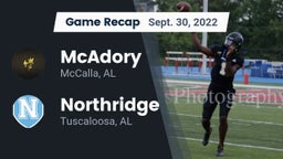 Recap: McAdory  vs. Northridge  2022