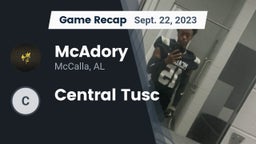 Recap: McAdory  vs. Central Tusc 2023