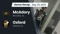 Recap: McAdory  vs. Oxford  2023