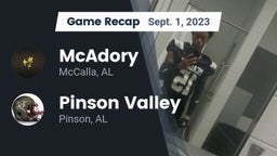 Recap: McAdory  vs. Pinson Valley  2023