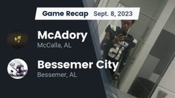 Recap: McAdory  vs. Bessemer City  2023